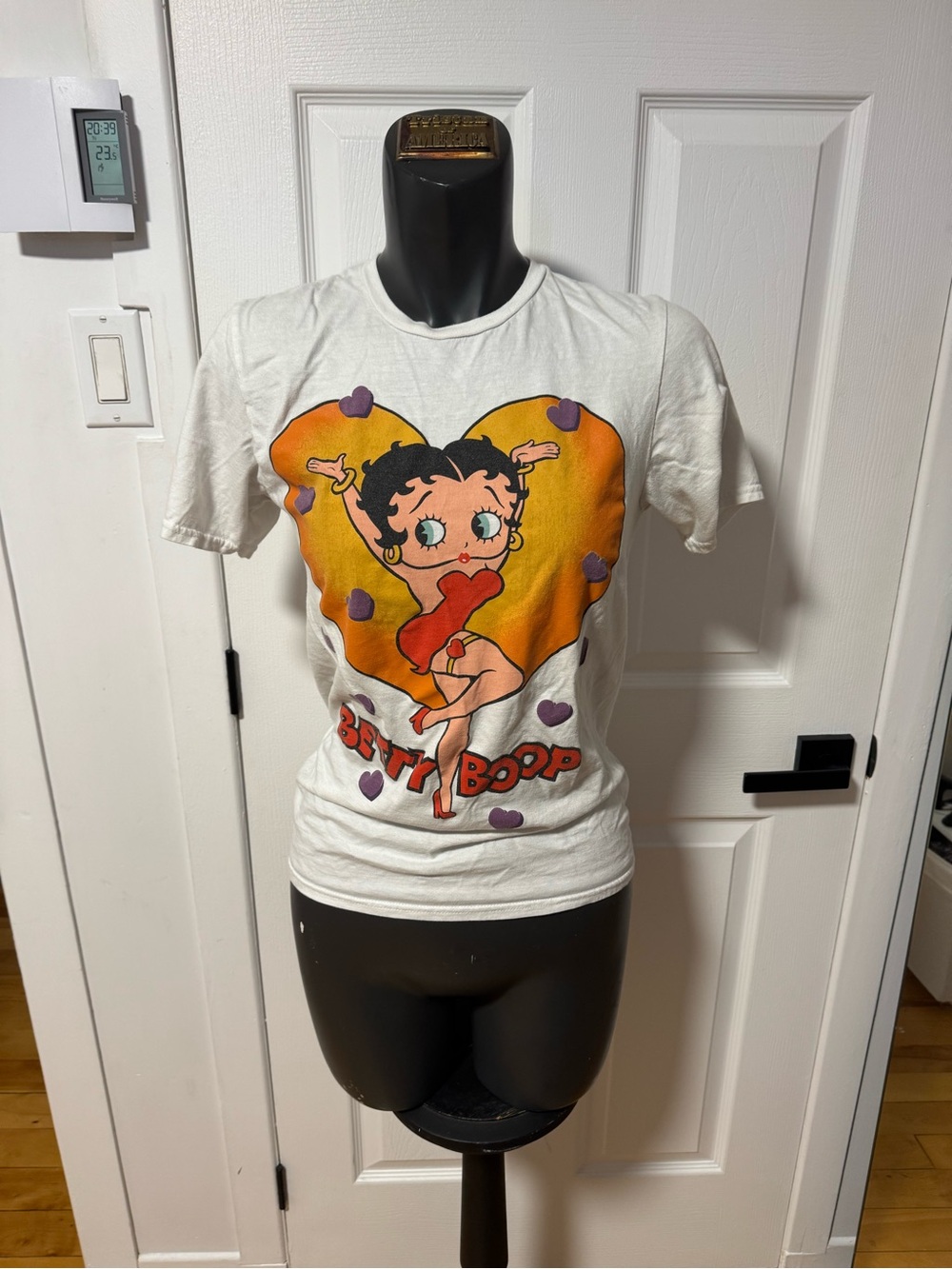 Betty Boop White Graphic Tee